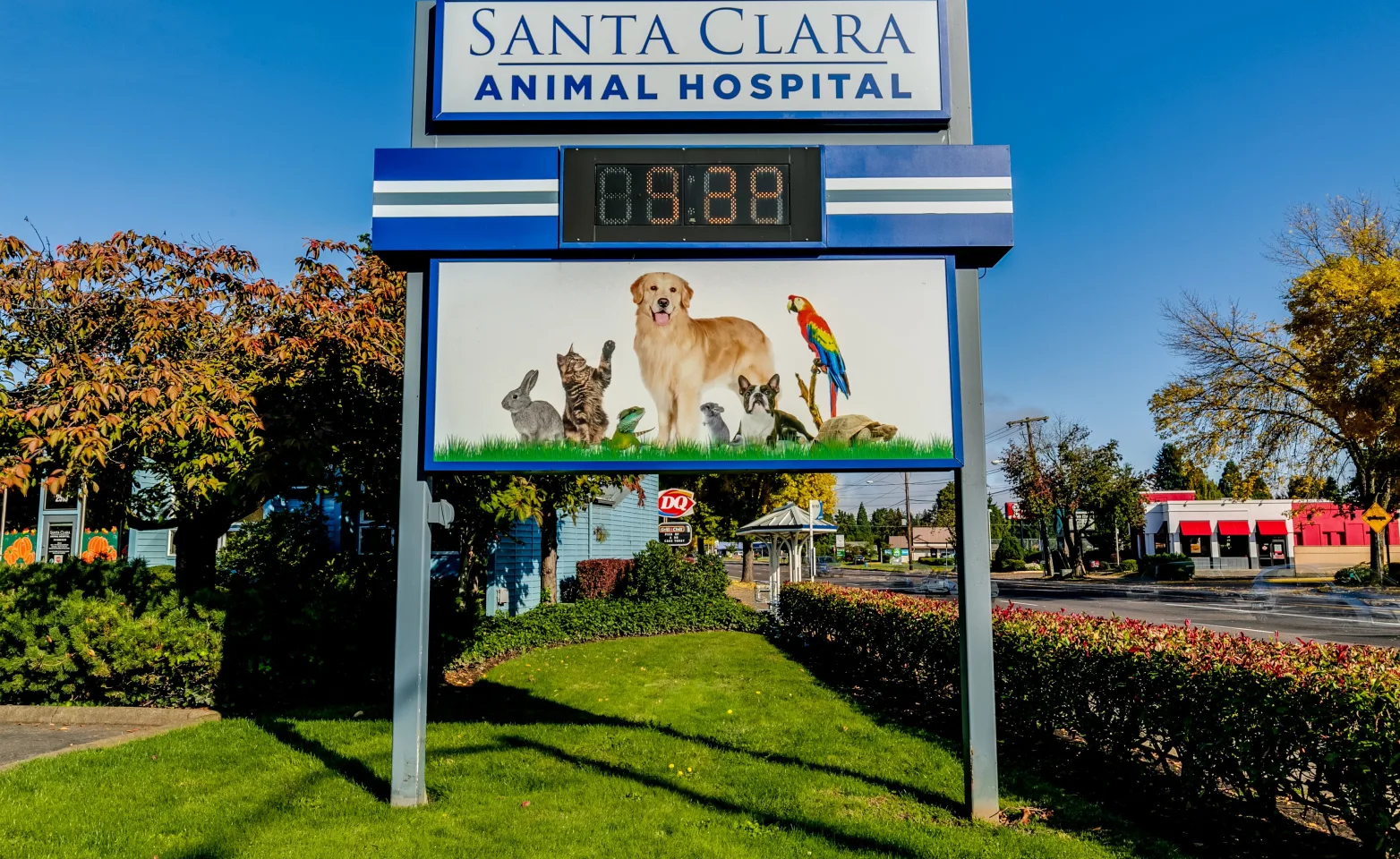 Santa Clara Animal Hospital Sign